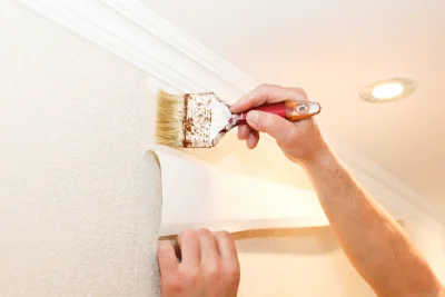 Pose de papier peint à Diancey — revêtements muraux et toiles de verre